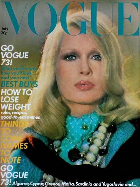 British Vogue Cover January 1973