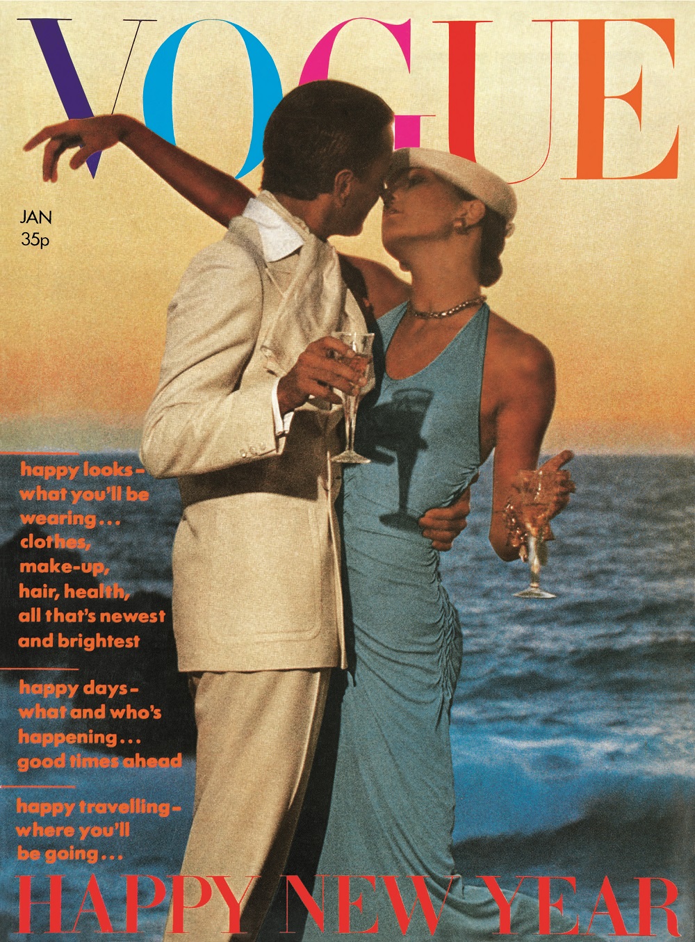 British Vogue Cover January 1974