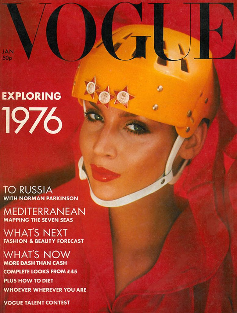 British Vogue Cover January 1976