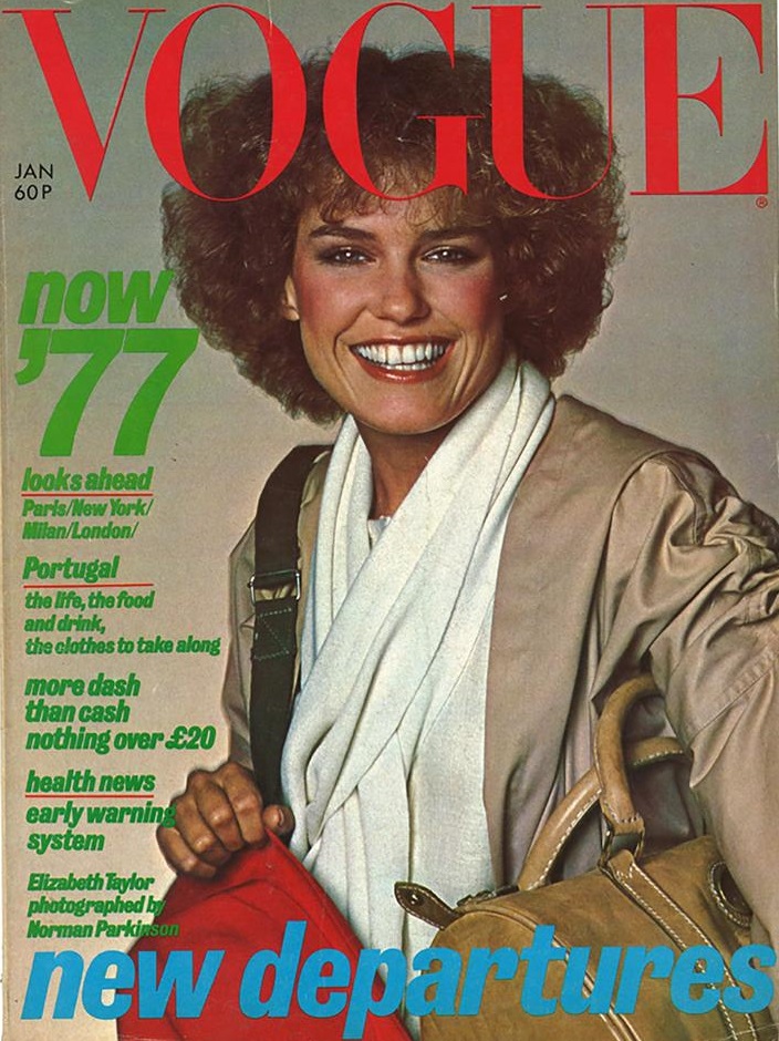 British Vogue Cover January 1977