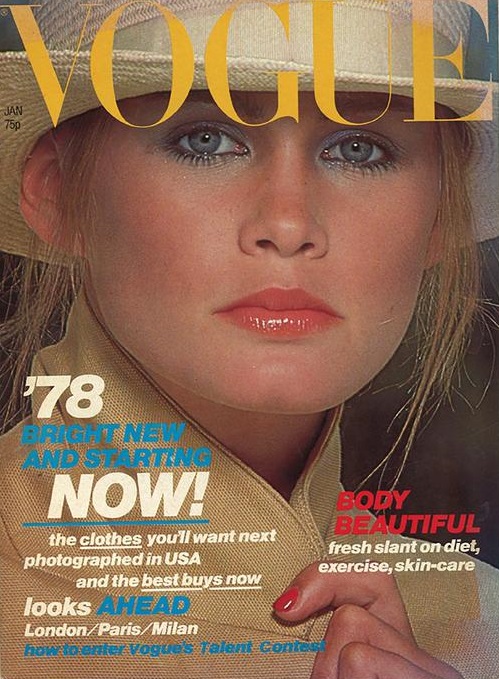 British Vogue Cover January 1978