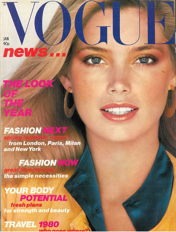 British Vogue Cover January 1980