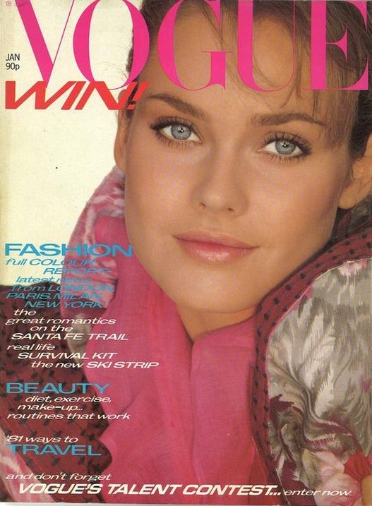 British Vogue Cover January 1981