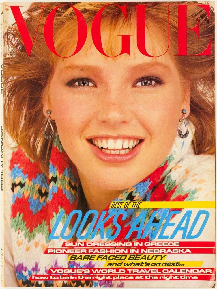 British Vogue Cover January 1982