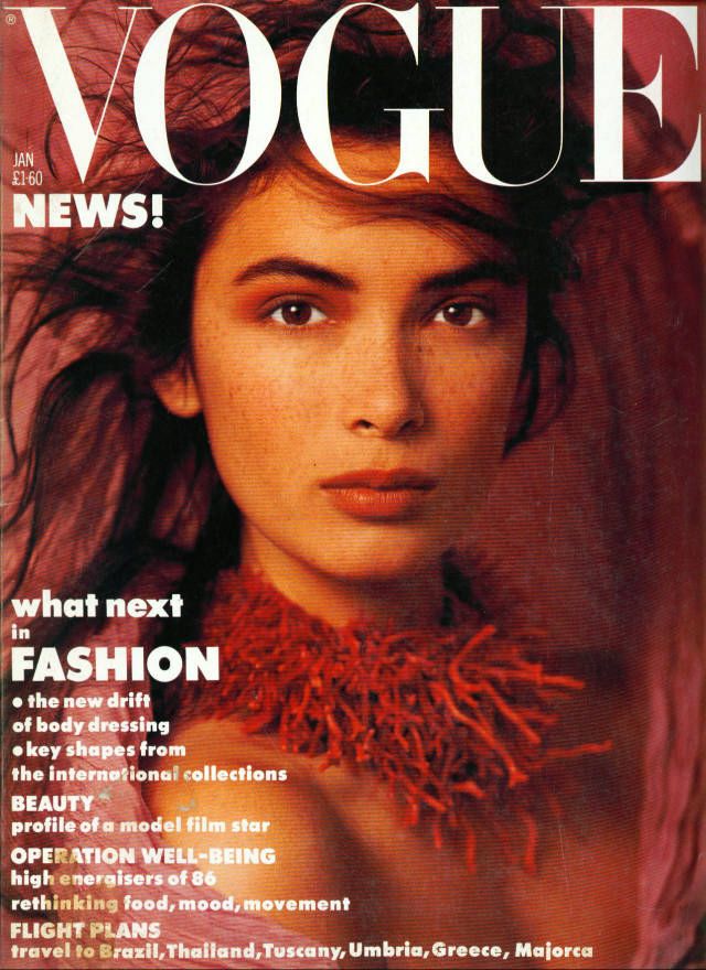 British Vogue Cover January 1986