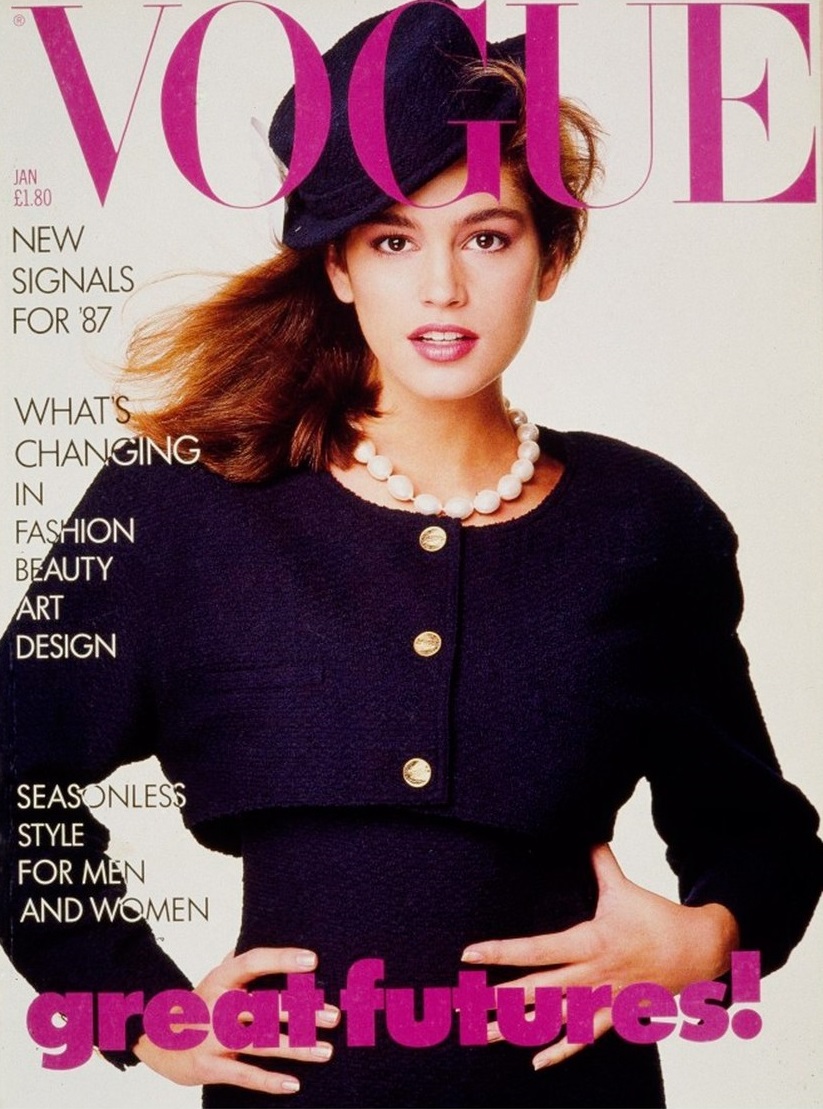 British Vogue Cover January 1987