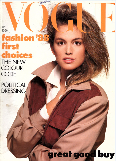 British Vogue Cover January 1988