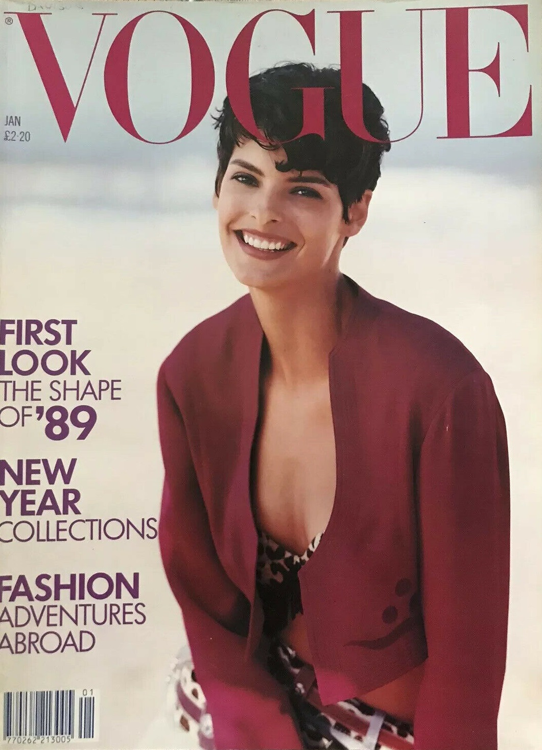 British Vogue Cover January 1989