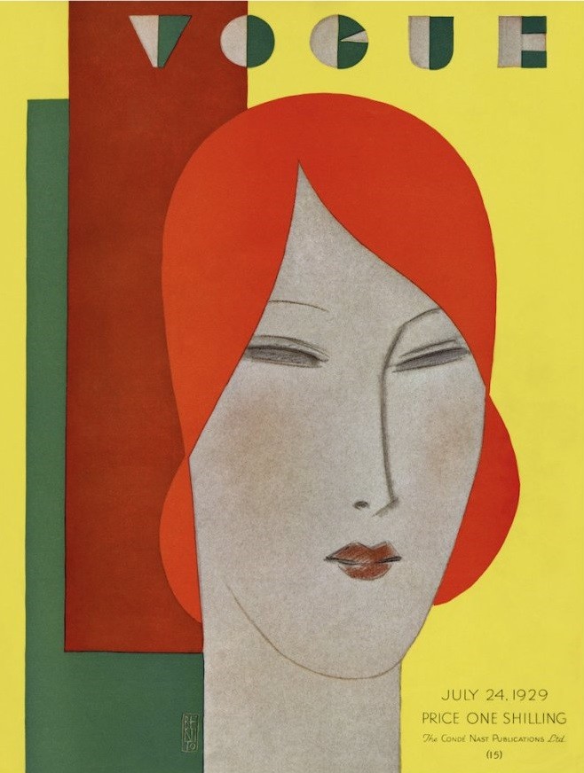 British Vogue Cover July 1929