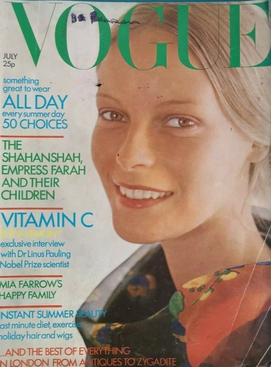 British Vogue Cover July 1971