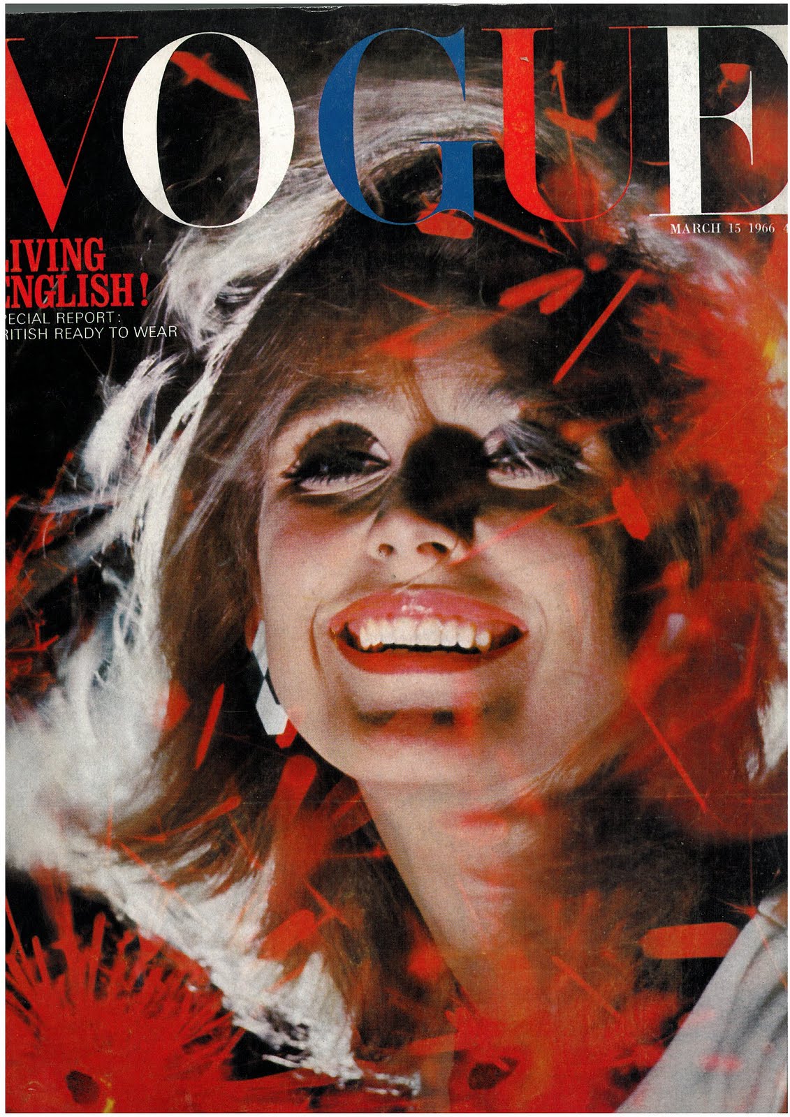 British Vogue Cover March 1966