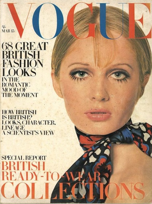 British Vogue Cover March 1968