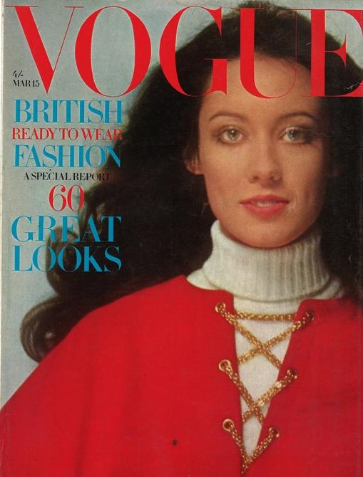 British Vogue Cover March 1970