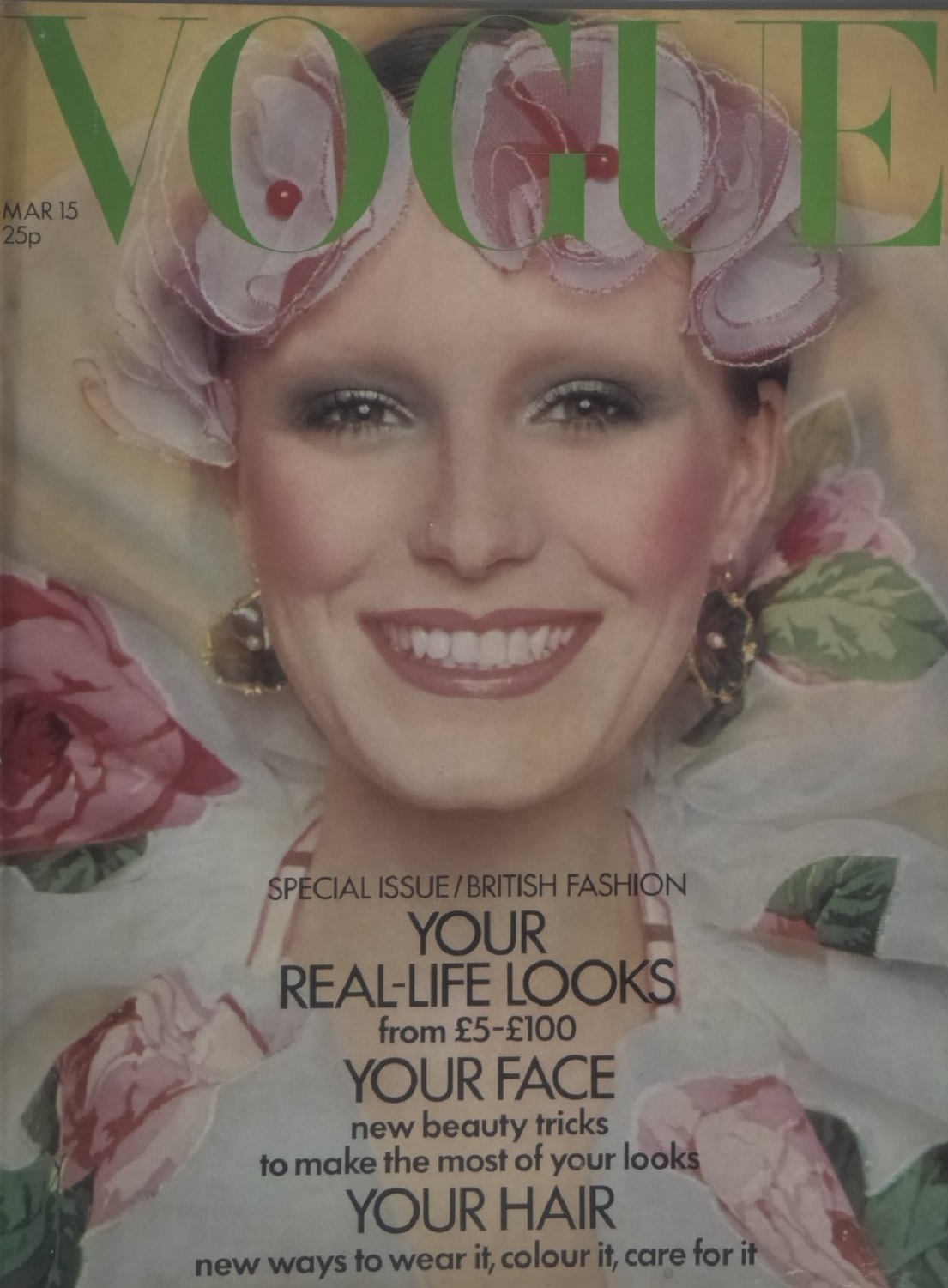 British Vogue Cover March 1972