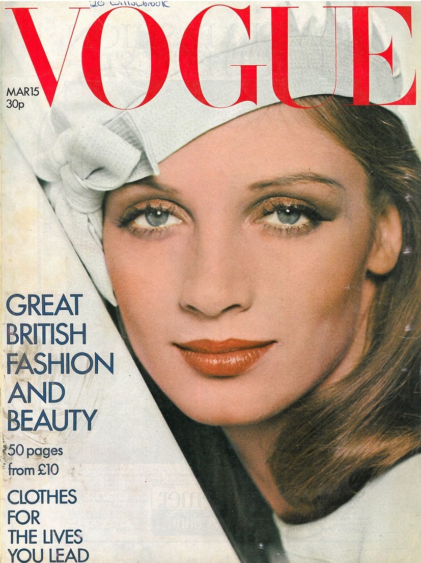 British Vogue Cover March 1973