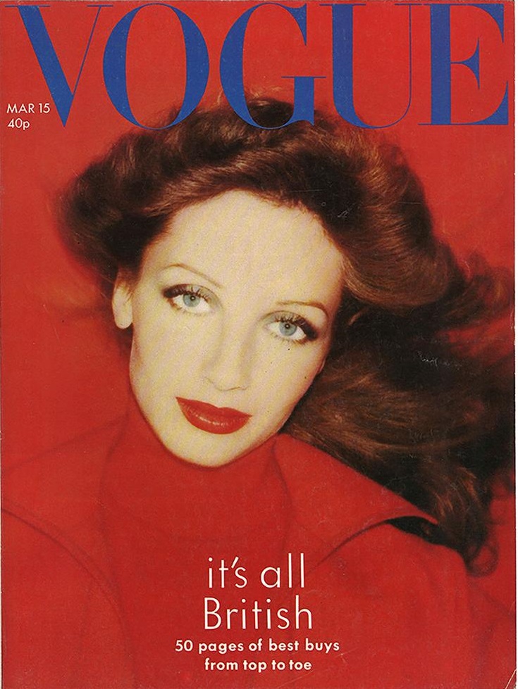 British Vogue Cover March 1975