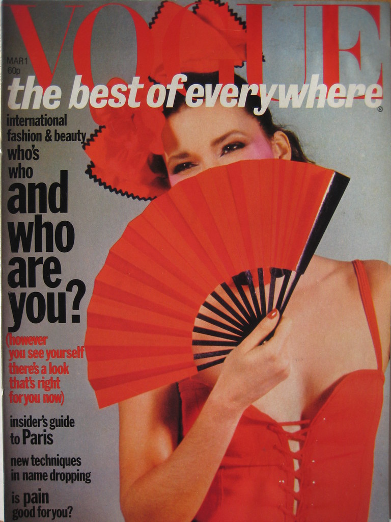 British Vogue Cover March 1977