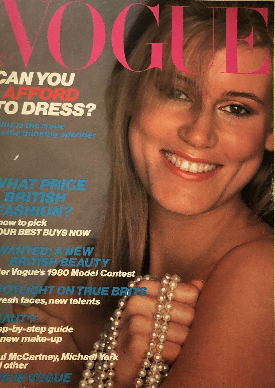 British Vogue Cover March 1980