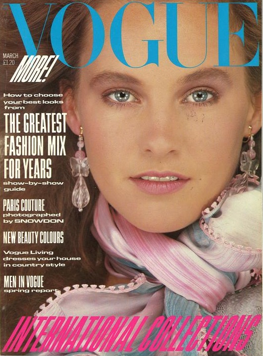 British Vogue Cover March 1982