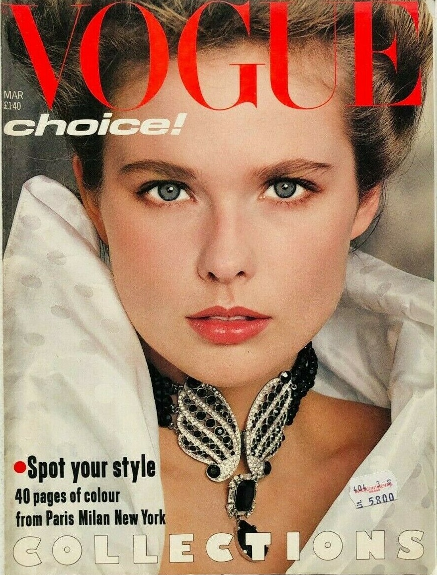 British Vogue Cover March 1983