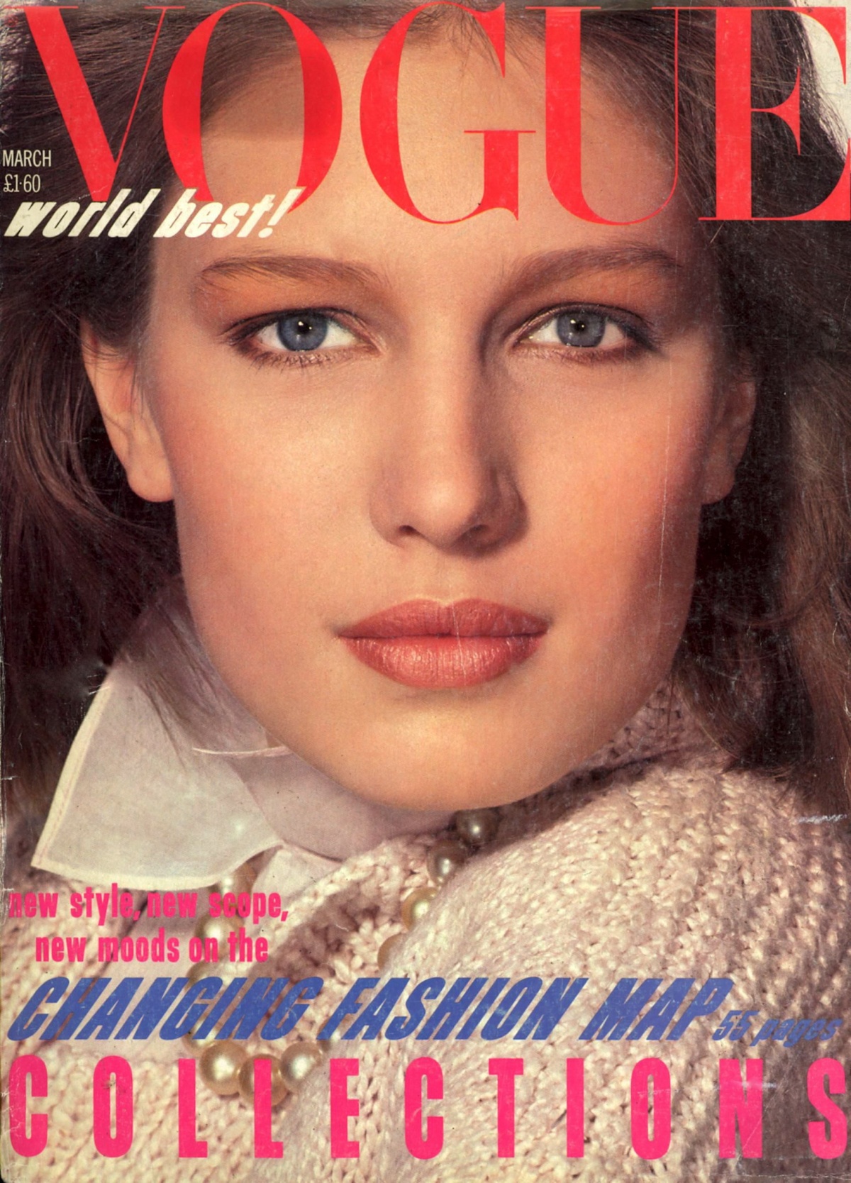 British Vogue Cover March 1984