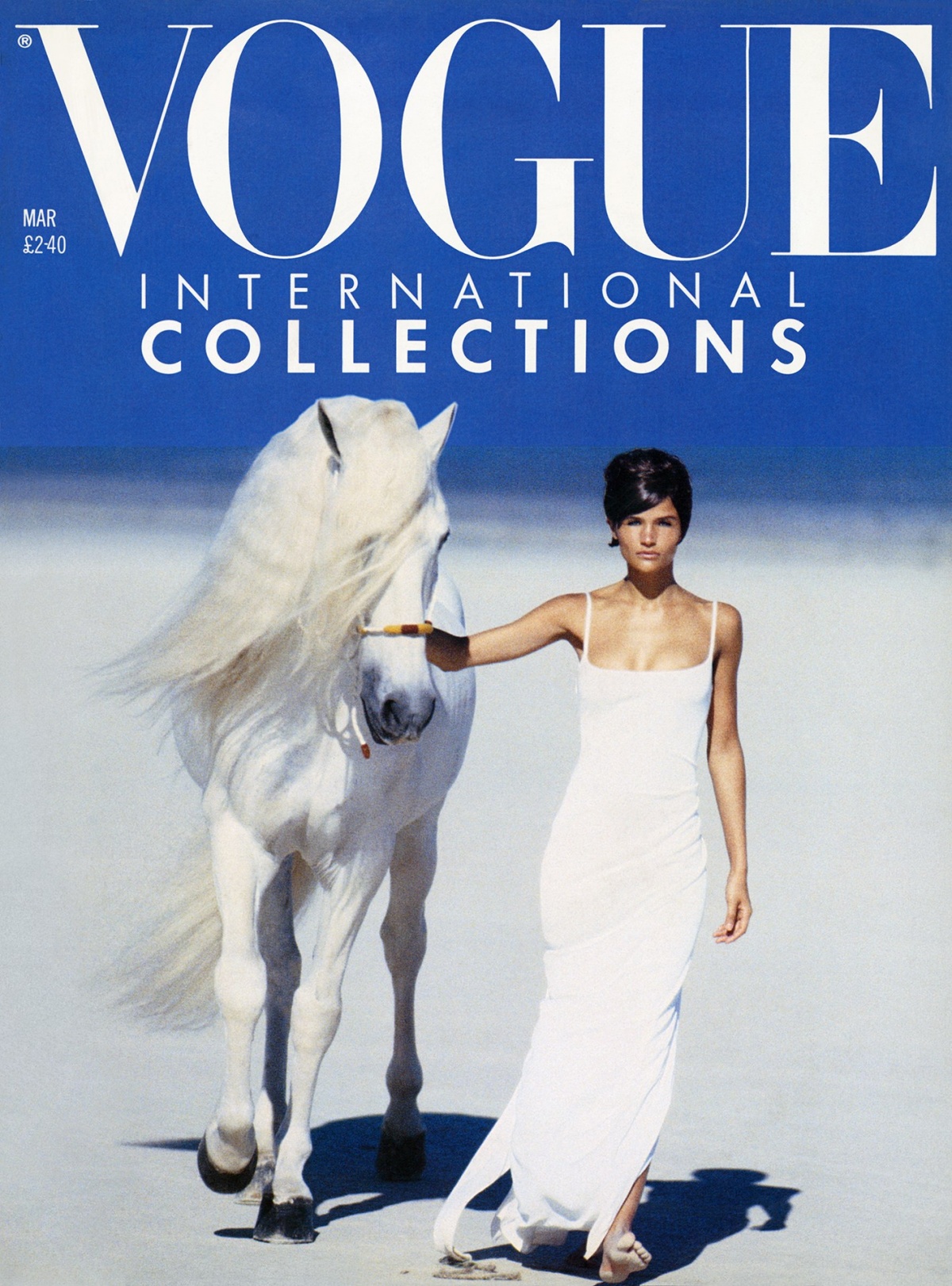 British Vogue Cover March 1990