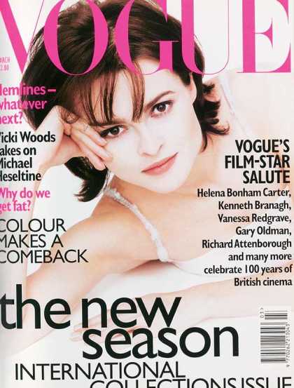 British Vogue Cover March 1996