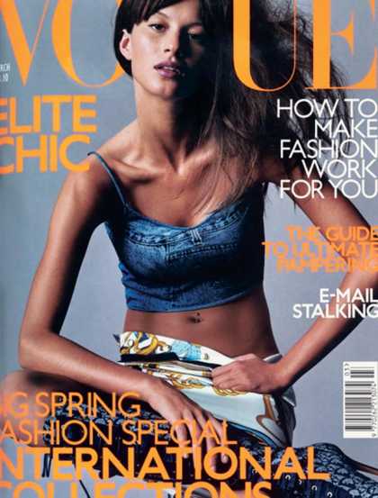 British Vogue Cover March 2000