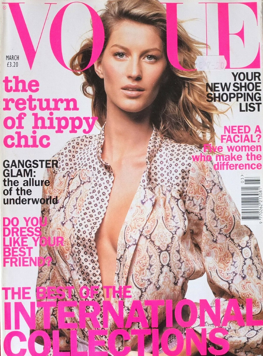 British Vogue Cover March 2002