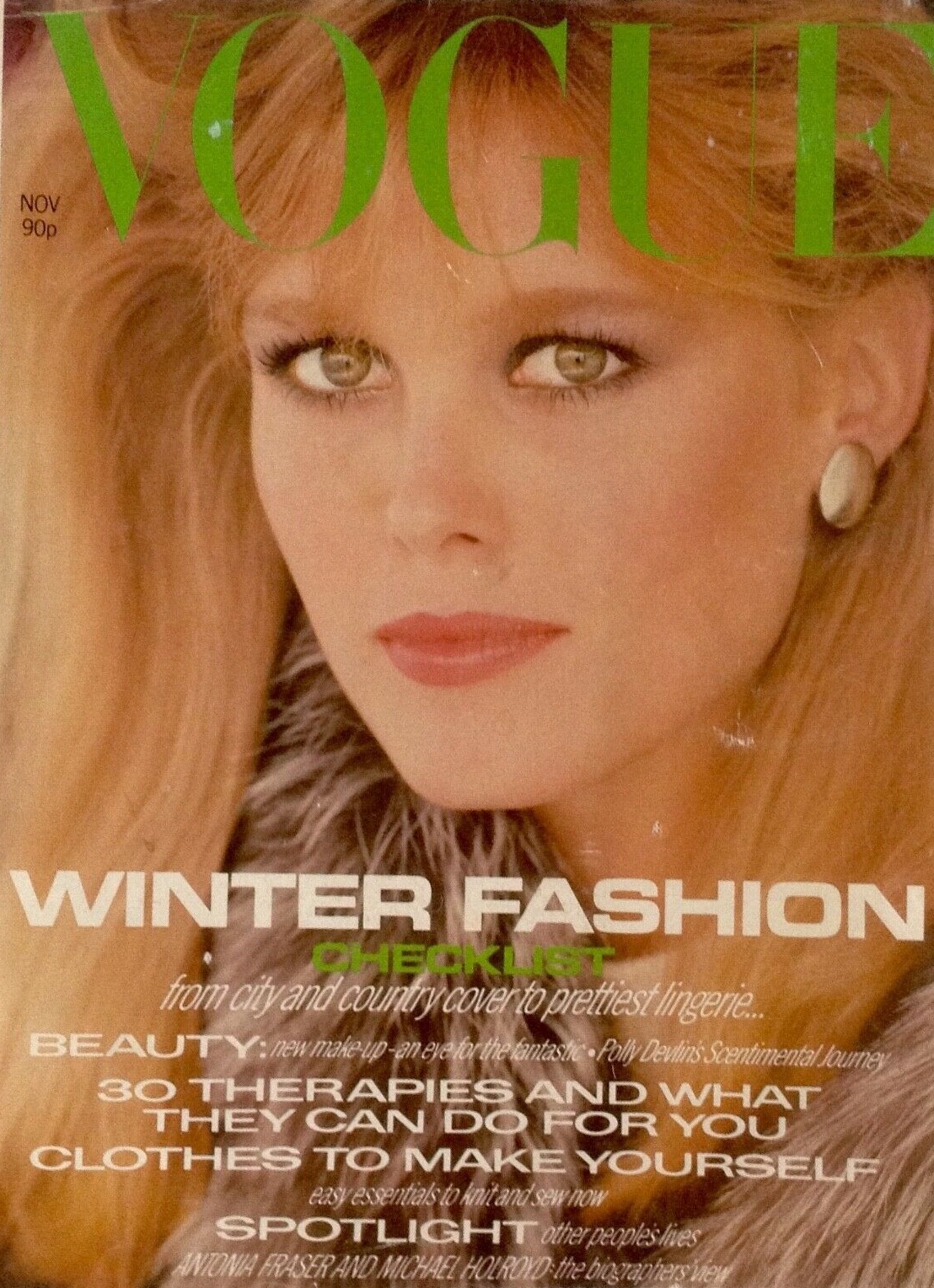 British Vogue Cover November 1980