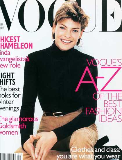 British Vogue Cover November 1996