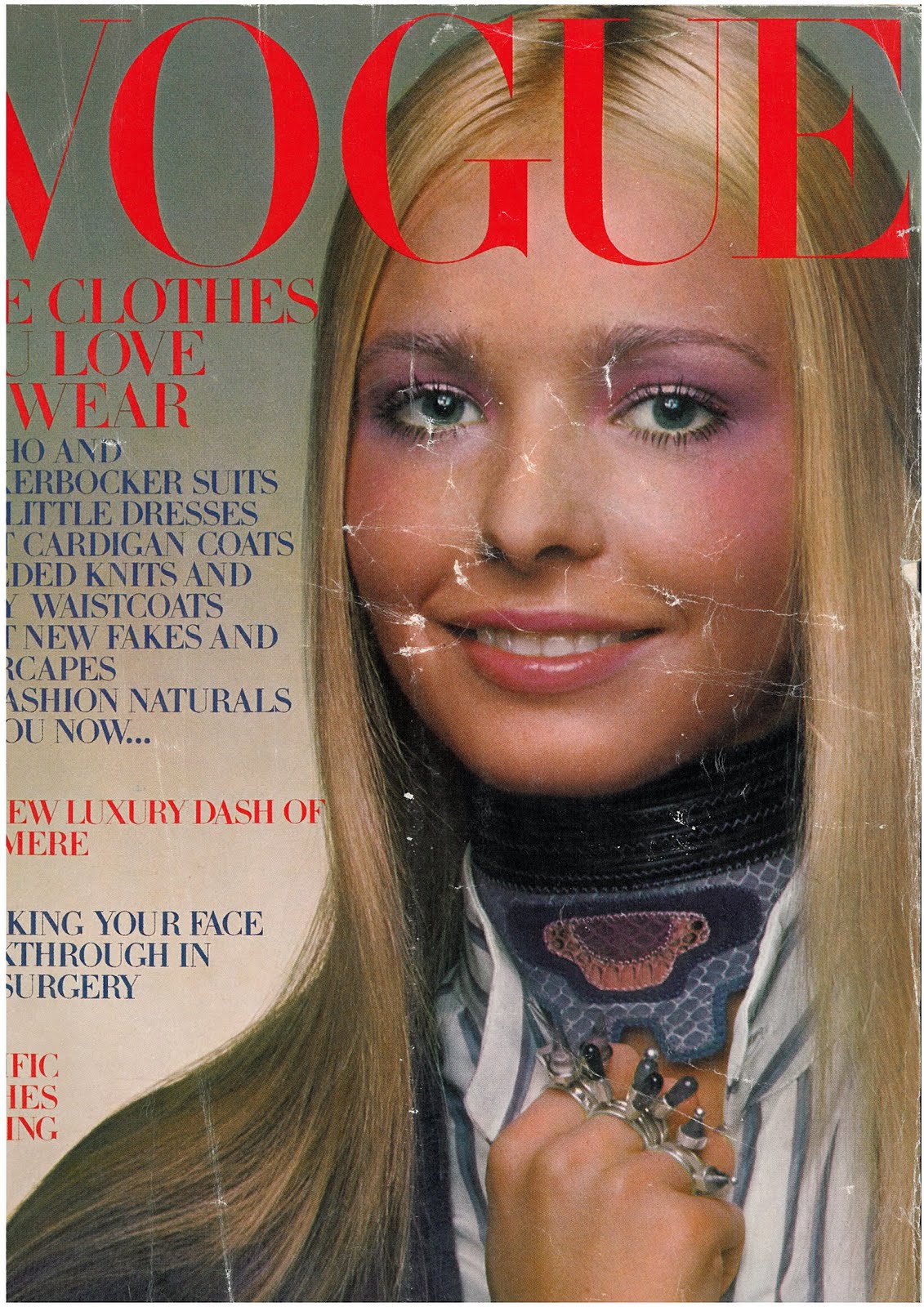 British Vogue Cover October 1970