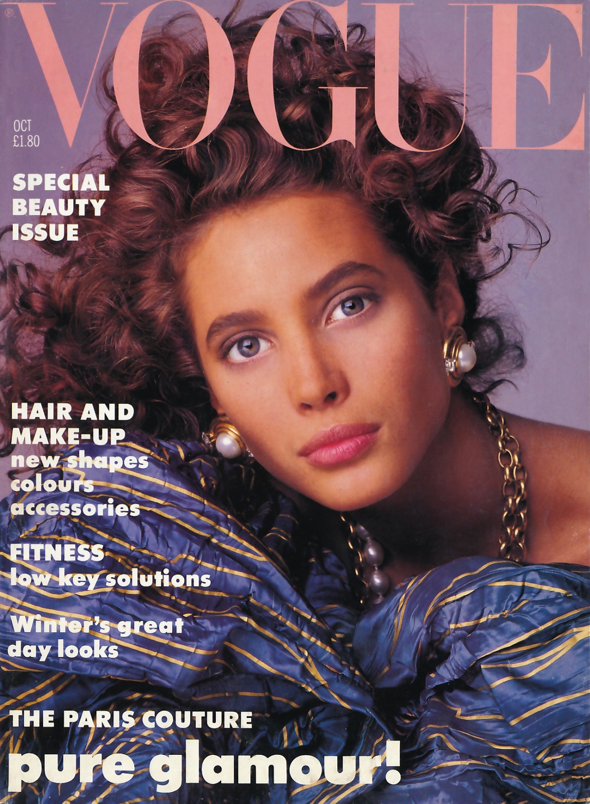 British Vogue Cover October 1986