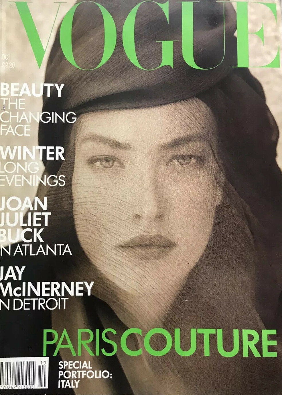 British Vogue Cover October 1988