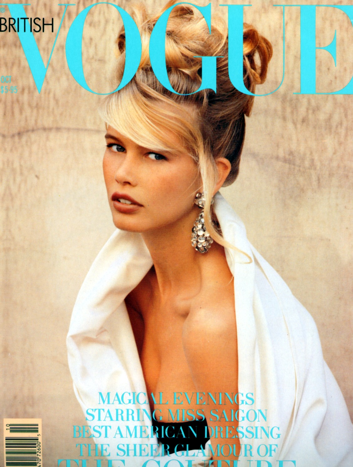 British Vogue Cover October 1989