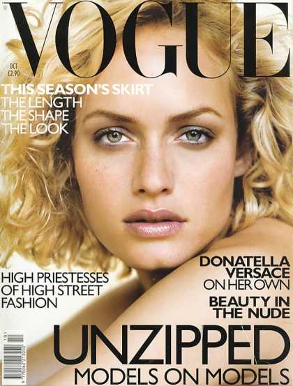 British Vogue Cover October 1998