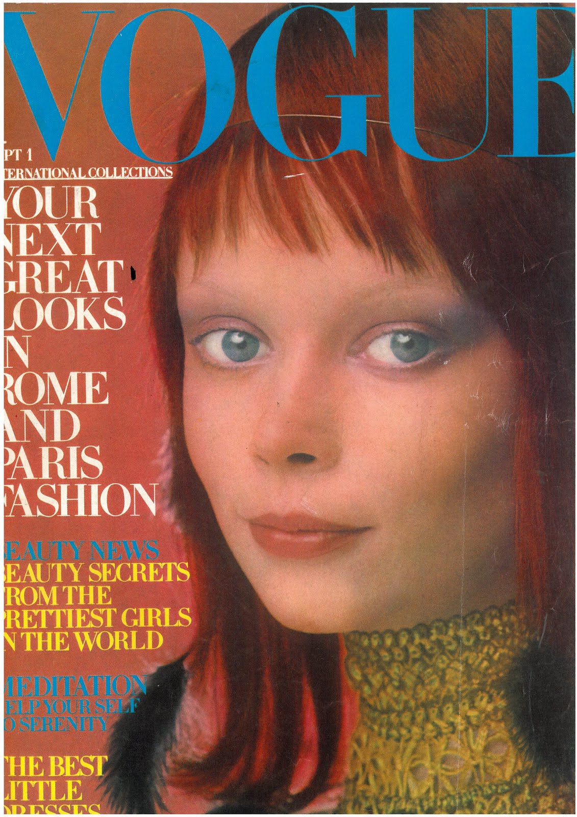 British Vogue Cover September 1970