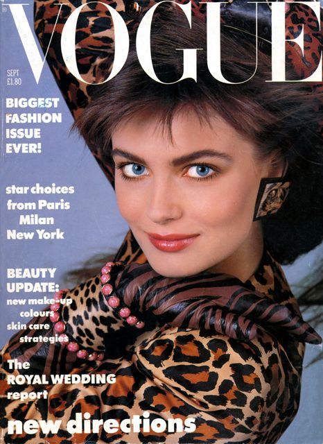 British Vogue Cover September 1986