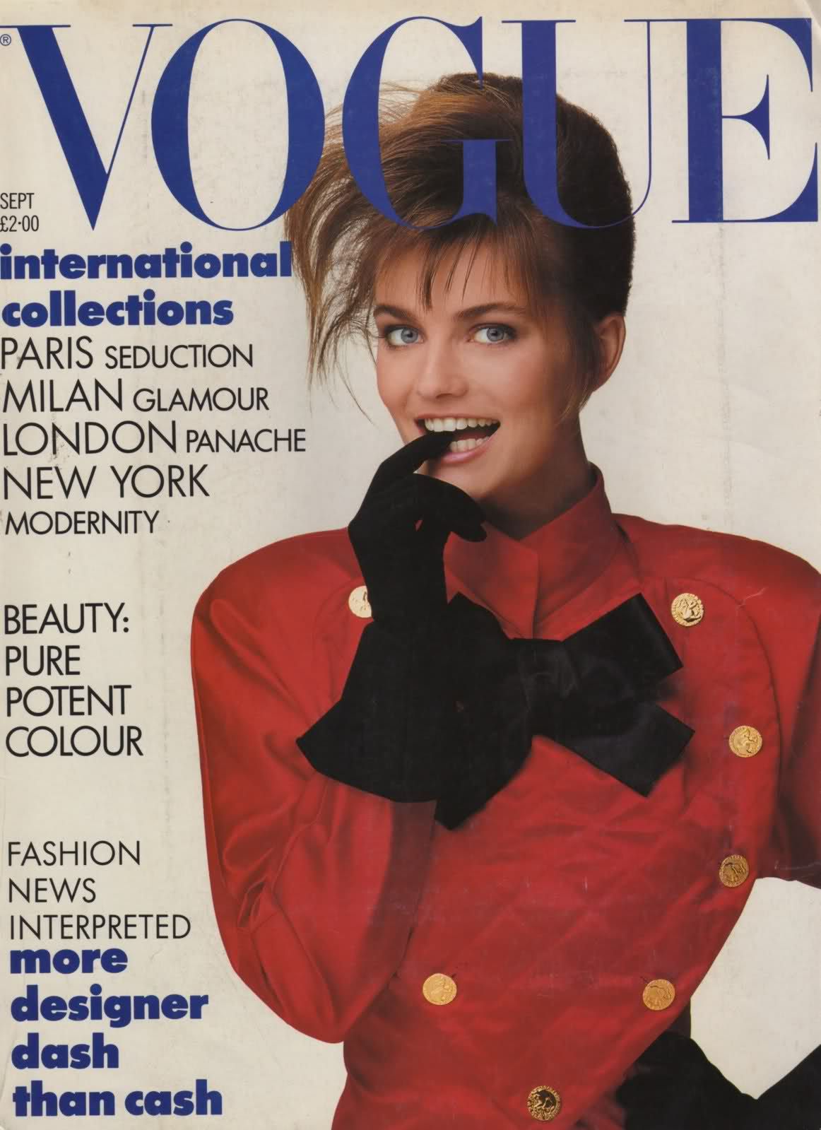 British Vogue Cover September 1987