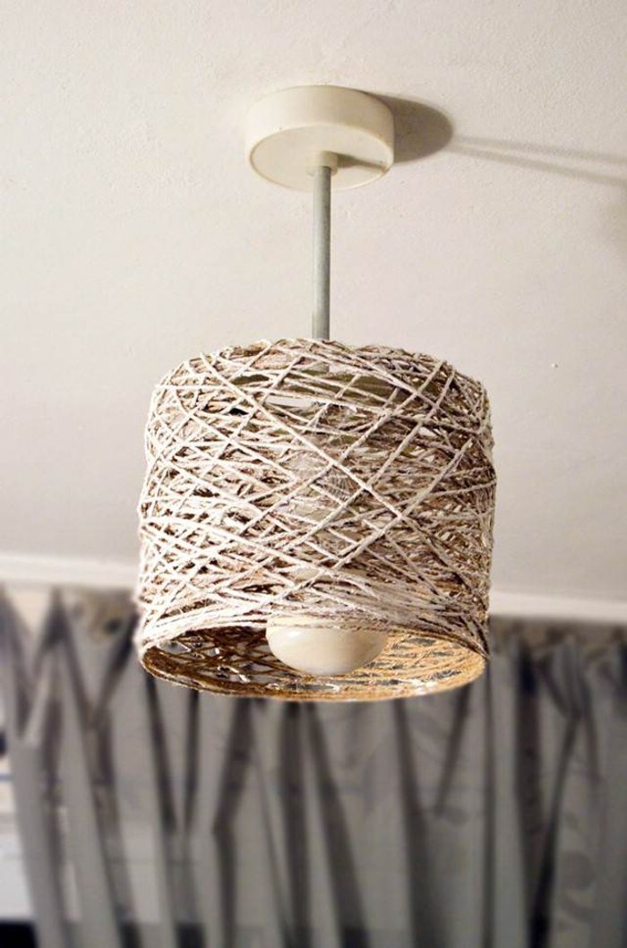 A rope chandelier