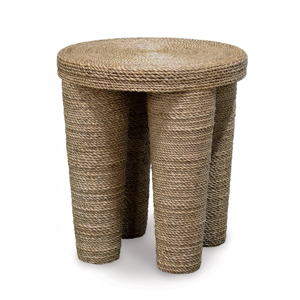 A rope-wrapped stool