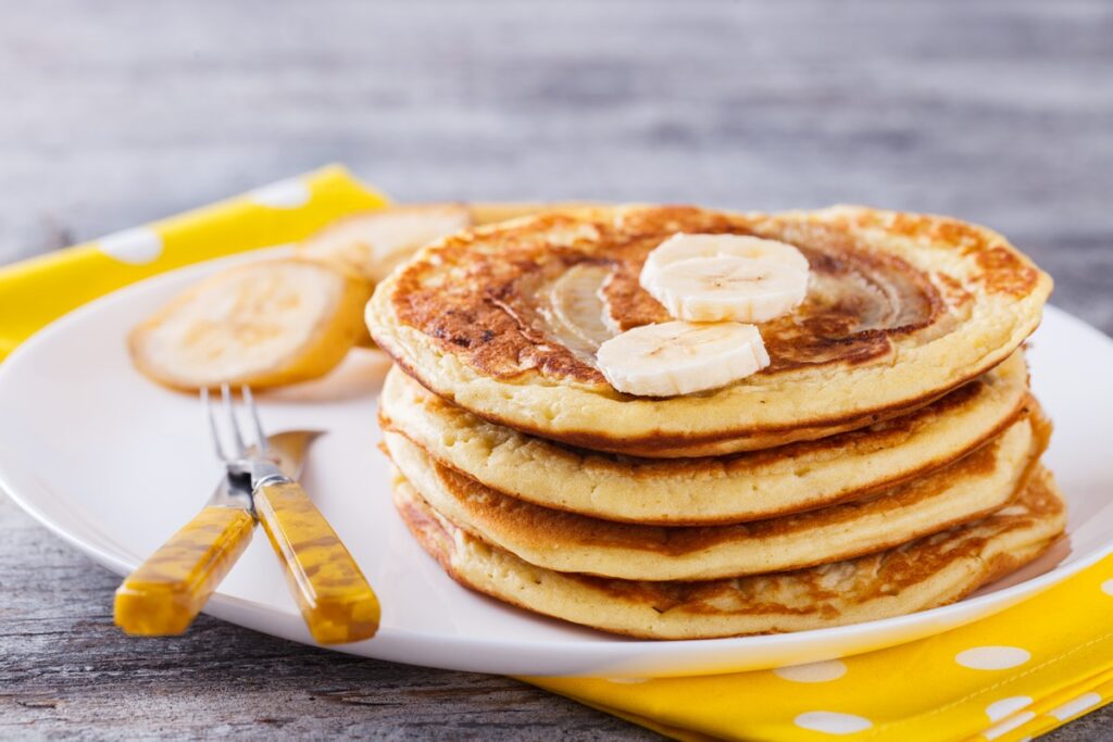 Buttermilk Crepes with Caramelized Bananas