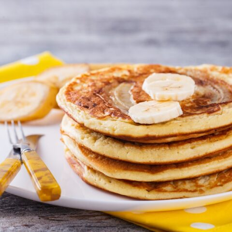 Buttermilk Crepes with Caramelized Bananas