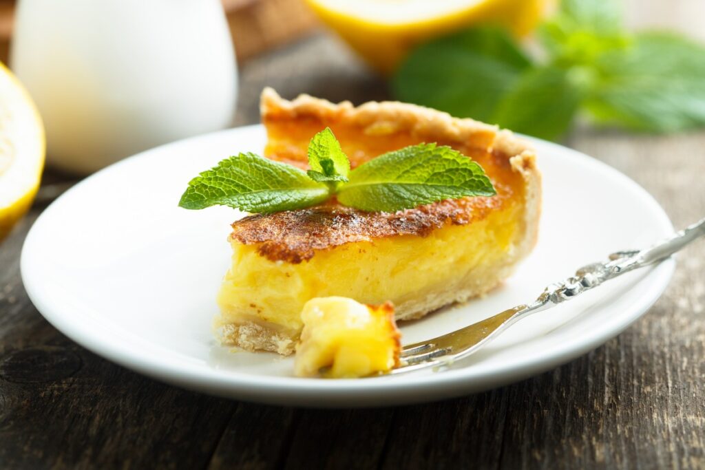 Recipe for Creamy Meyer Lemon Tart