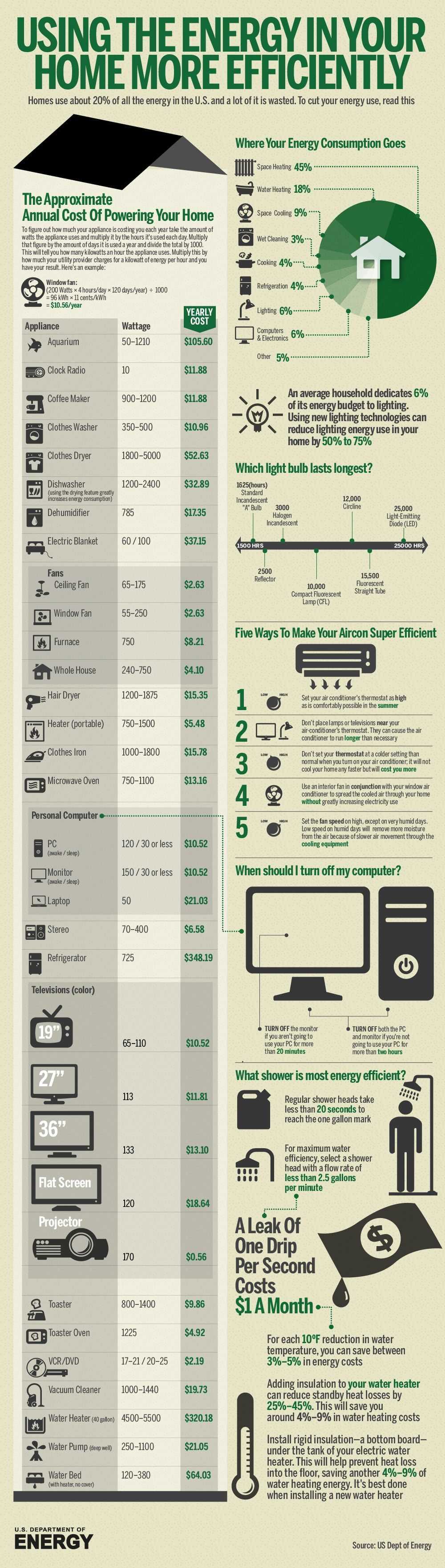 Energy Efficient Home Infographic