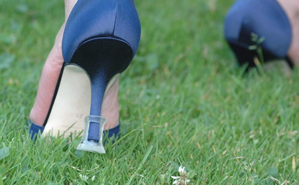 Prevent Your Heels From Sinking Into The Soft Ground