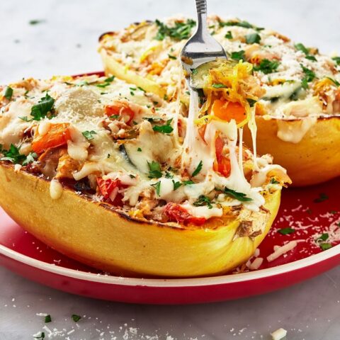 Recipe for Chorizo Spaghetti Squash Pasta