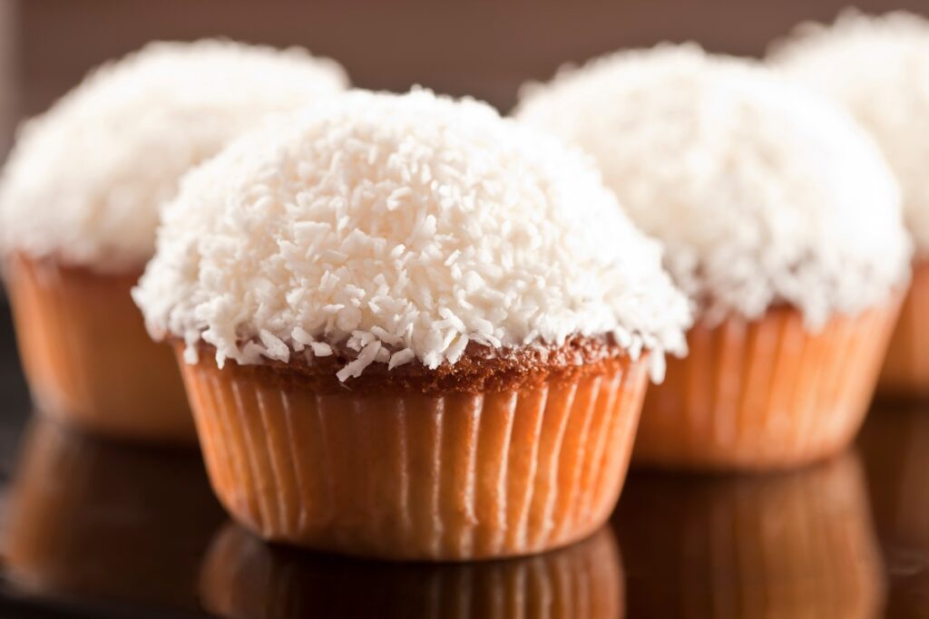 Recipe for Coconut Cupcakes with Cream Cheese Frosting