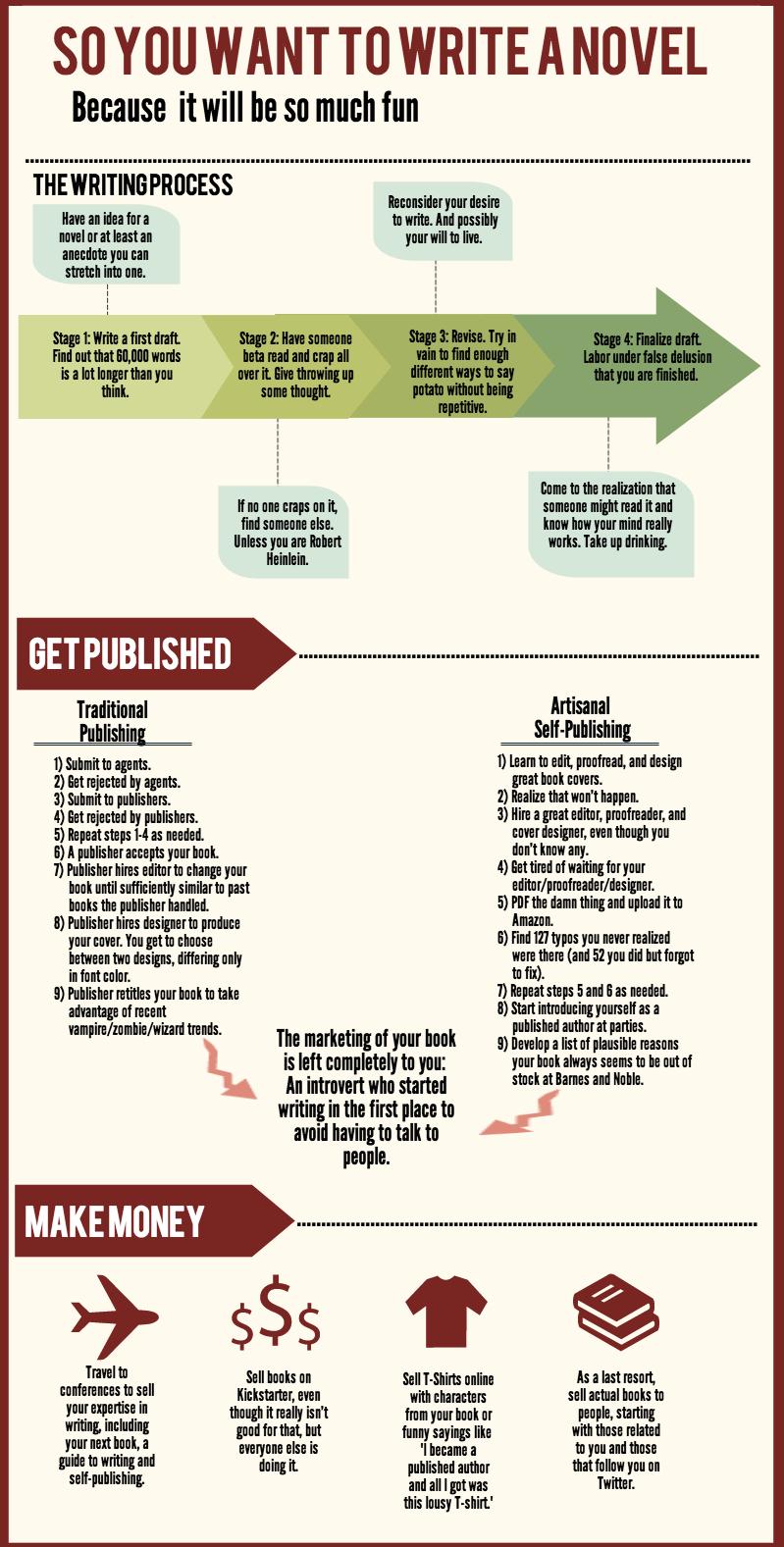 So You Want To Write A Novel Infographic