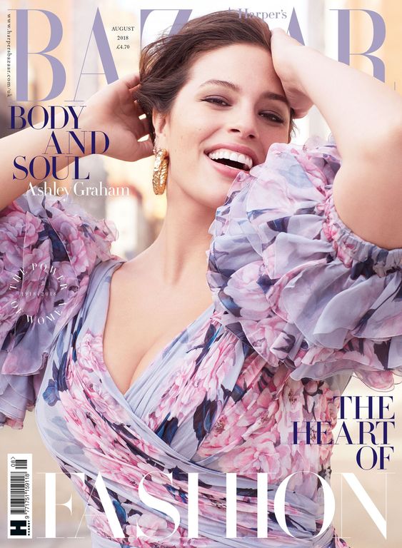 Ashley Graham British Harper's Bazaar Cover August 2018